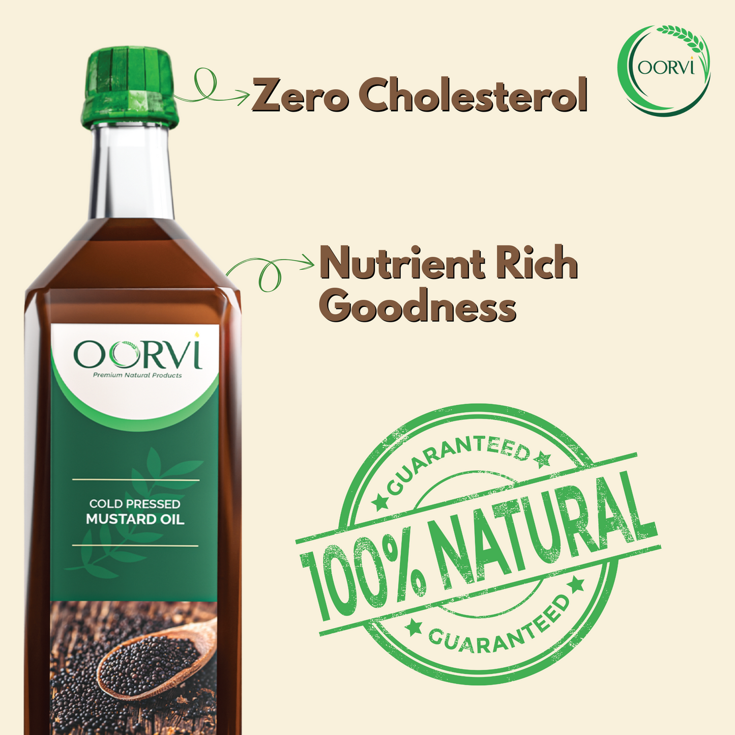 COLD PRESSED MUSTARD OIL - 500mL