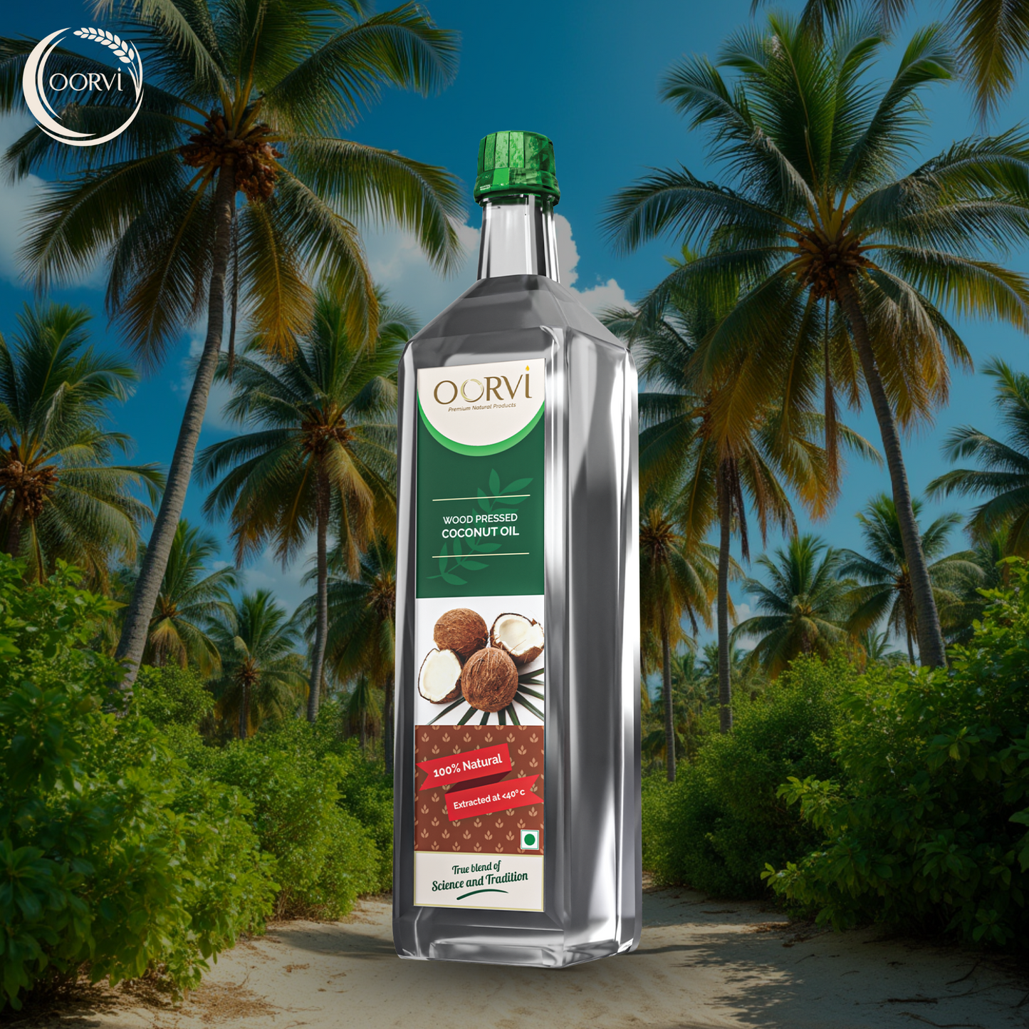WOOD PRESSED COCONUT OIL - 1 L