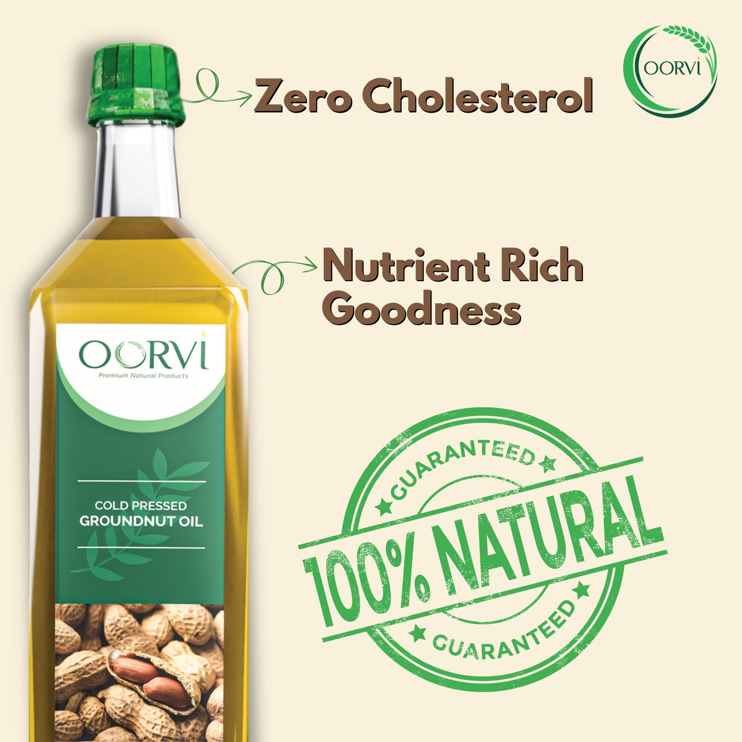 COLD PRESSED GROUNDNUT OIL - 1 L