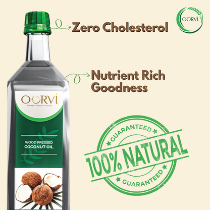WOOD PRESSED COCONUT OIL - 1 L