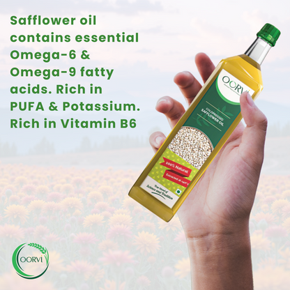 COLD PRESSED SAFFLOWER OIL - 1 L