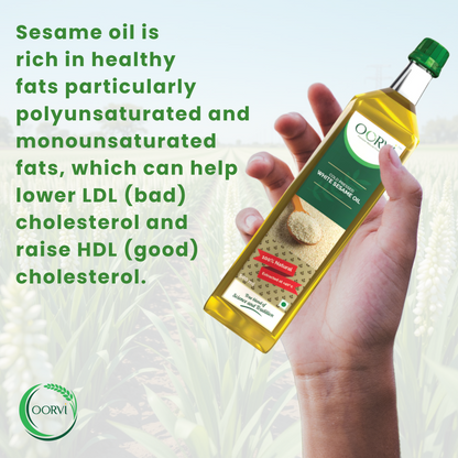 COLD PRESSED WHITE SESAME OIL - 500mL