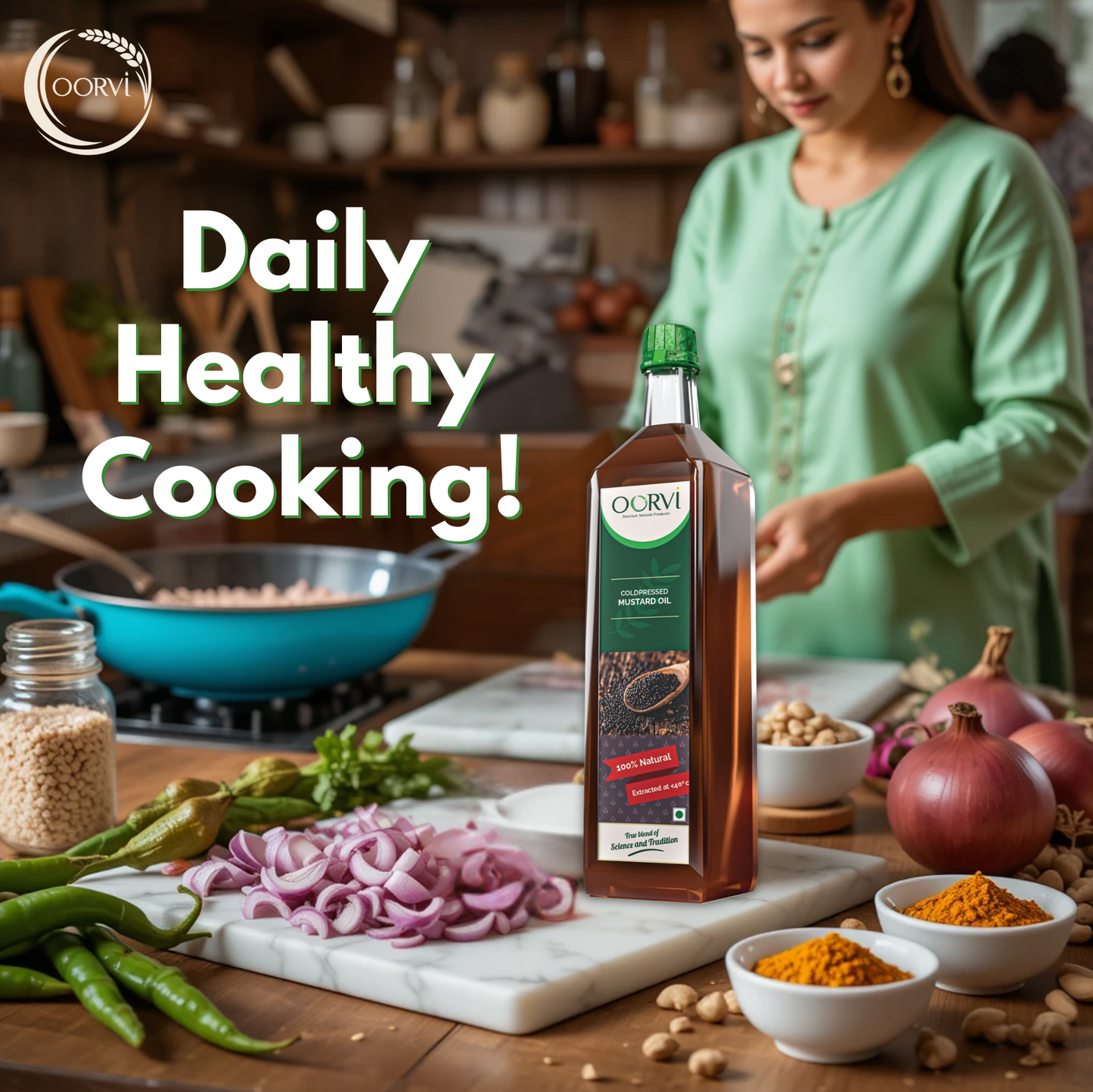 COLD PRESSED MUSTARD OIL - 500mL