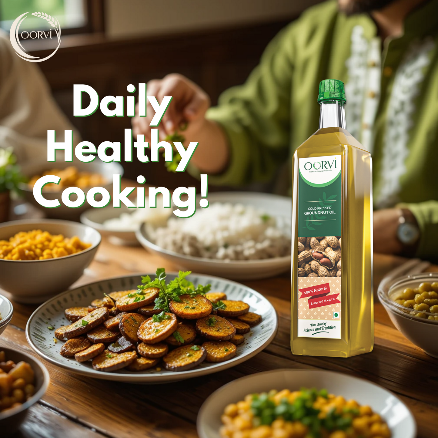 COLD PRESSED GROUNDNUT OIL - 1 L