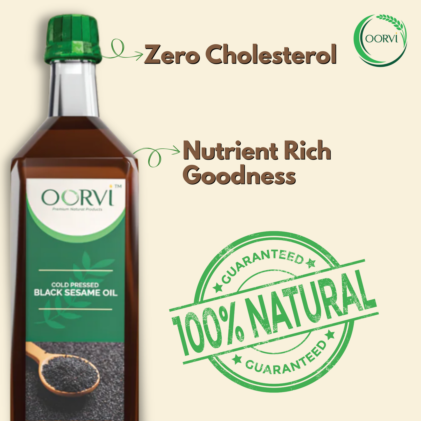 COLD PRESSED BLACK SESAME OIL - 500mL