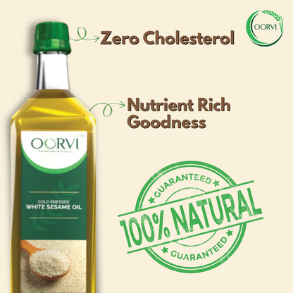 COLD PRESSED WHITE SESAME OIL - 500mL